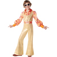 Costume de style disco doré pour enfant