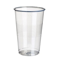 Gobelets en plastique transparent de 350 ml - 50 pièces.