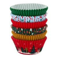 Moules à cupcakes à motifs de Noël - Wilton - 150 unités