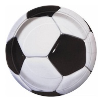 assiettes de football 23cm - 8 pcs.