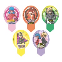 Pics à gaufres découpés en forme de coccinelle - 20 pcs.