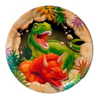 Assiettes d'attaque Dino 17,5 cm - 8 pcs.