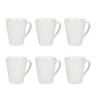 Tasse à déjeuner en porcelaine de 380 ml - 6 unités