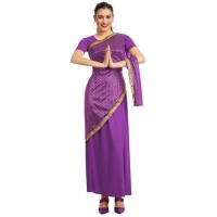 Costume hindou de Bollywood pour femmes lilas