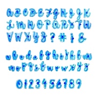 Kit de marqueurs pour biscuits de lettres, chiffres et symboles