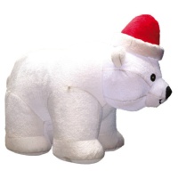 Ours polaire avec bonnet gonflable 1,50 m