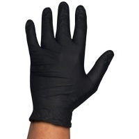 Gants en nitrile noir taille L - Rubberex - 100 pcs.