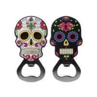 Jour des morts, ouvre-bouteille magnétique de 9 cm avec couleurs assorties