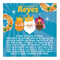 Carte pour roscón de reyes bleu - Dekora - 100 unités