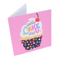 Carte de voeux de cupcake