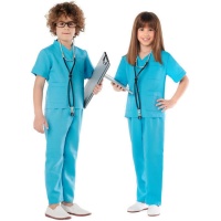 Costume de médecin bleu pour enfants