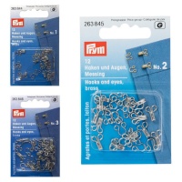 Supports en laiton plaqué argent - Prym - 12 pcs.