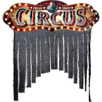 Rideau clown de cirque 90 x 30 cm