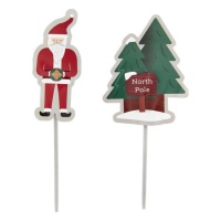 Pics et arbres de Noël du Père Noël - Wilton - 12 pcs.