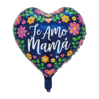 I Love You Mum Ballon avec fleurs 45 cm