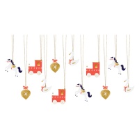 Pendentifs de Noël décoratifs - 12 pcs.