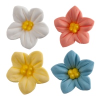 Figurines en sucre fleuries Fée Clochette 3,5 cm - Dekora - 64 unités