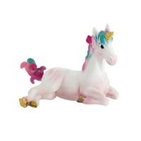 Dessus de gâteau assis en forme de licorne 4,5 cm - 1 pc.