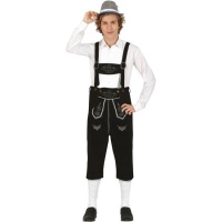 Costume tyrolien noir pour homme