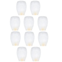 Lanterne volante blanche 95 cm - 10 pcs.