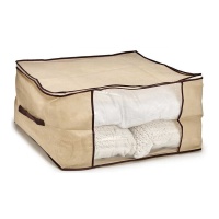 Sac de rangement pour vêtements 60 x 45 x 30 cm naturel