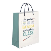 18 x 10 x 2,3 cm sac cadeau de Sans professeurs comme vous, la vie serait sans classe - 1 unité