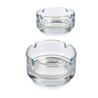 Cendrier transparent de 7,5 cm - 2 unités