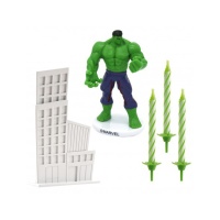Figurine Hulk et bougies - 22 pcs.