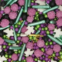 Halloween Sprinkles lilas et vert 65 gr - FunCaKes