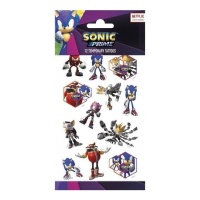 Tatouages temporaires Sonic assortis - 12 pcs.