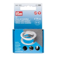 Oeillets de 1,4 cm et oeillets en laiton - Prym - 20 pcs.