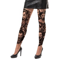 Collants avec tatouages de vampires