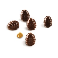 Moule en silicone pour oeufs en chocolat Choco Spiral 3D 17,5x 21 x 21 x 3 cm - Silikomart