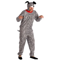 Costume de chien dalmatien avec collier pour adultes