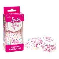 Capsules Barbie cupcake blanches - Decora - 36 unités