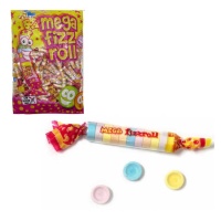Bonbons pour tablettes - Mega fizz roll - 200 pièces