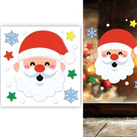 Décoration adhésive en gel de Père Noël