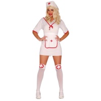 Costume d'infirmière avec bonnet pour femme