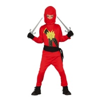 Costume de ninja rouge pour enfants