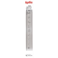 Aiguilles à tricoter à double pointe de 4 mm - Katia - 5 unités