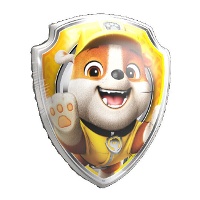 Ballon Pat' Patrouille Bouclier de Rubble 60 x 52 cm