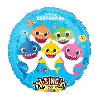 Ballon bébé requin avec musique 71 cm - Anagramme