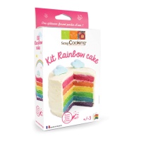 Set de levure pour gâteau aux couleurs de l'arc-en-ciel - Scrapcooking