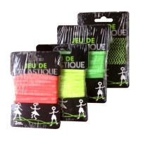 Ruban sauteur de couleurs assorties 3 m - 1 pc.