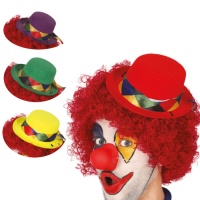 Mini chapeau de clown en couleurs assorties