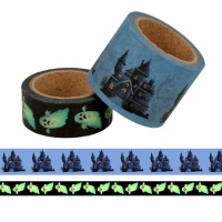 Washi tape château et fantôme - 2 unités