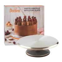 Socle à gâteau rotatif 31 x 9,5 cm - Decora