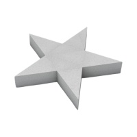 Figure en polystyrène en forme d'étoile de 39 x 39 x 4 cm