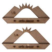 Carré arrondi pour la reliure - Artis decor - 2 pcs.