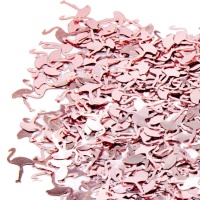 20 g de confettis flamants roses métallisés